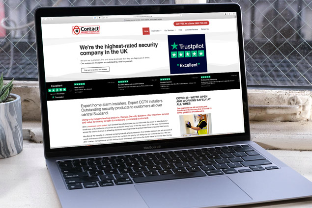 website design laptop