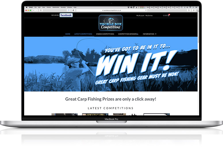 website design laptop tackle box