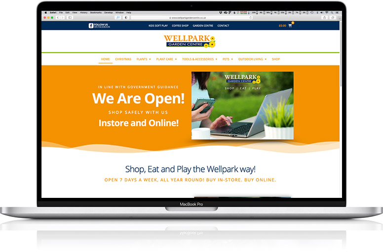 website design laptop Wellpark